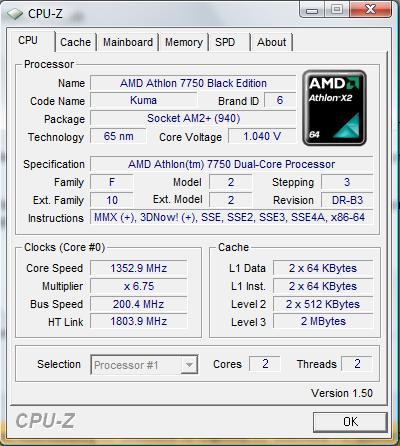  Athlon 7750 En Düşük Voltaj Değeri Nedir