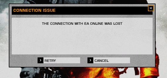  The connection with EA online was lost Hatası
