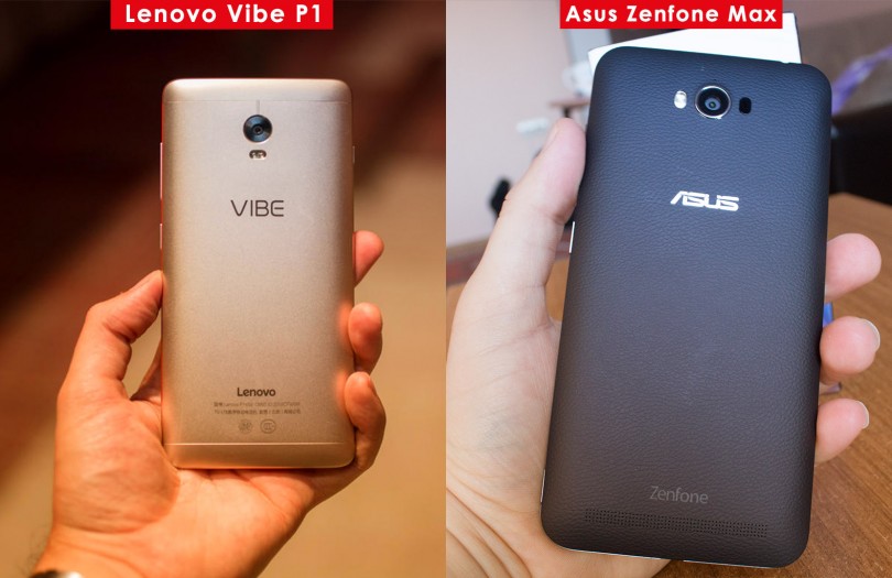  Asus Zenfone Max ve Lenovo Vibe P1 Karşılaştırma