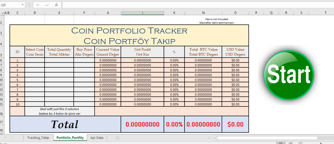 Piyasa ve Portföy Takip Exceli