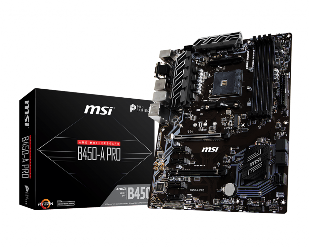 569 TL MSI B450-A PRO AMD B450 3466(OC) DDR4 Soket ATX Anakart