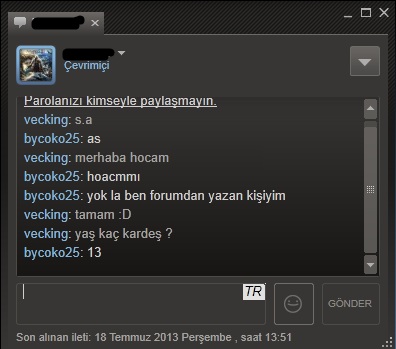  Steam de geçen muhabbet [SS'li][Gülmek Garanti]