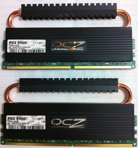  Satılık OCZ Reaper 4GB 2x2GB DDR2 1066mhz cl5