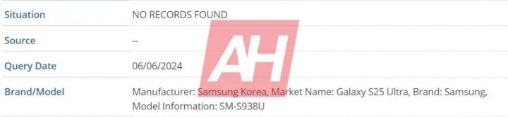 Samsung Galaxy S25 Ultra’nın model numarası ortaya çıktı