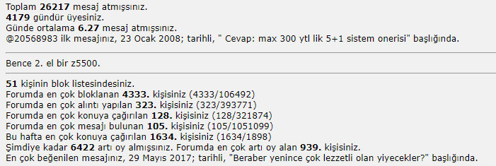 DH'deki 4000. günüm ! ( Geleneksel memstats konusu)