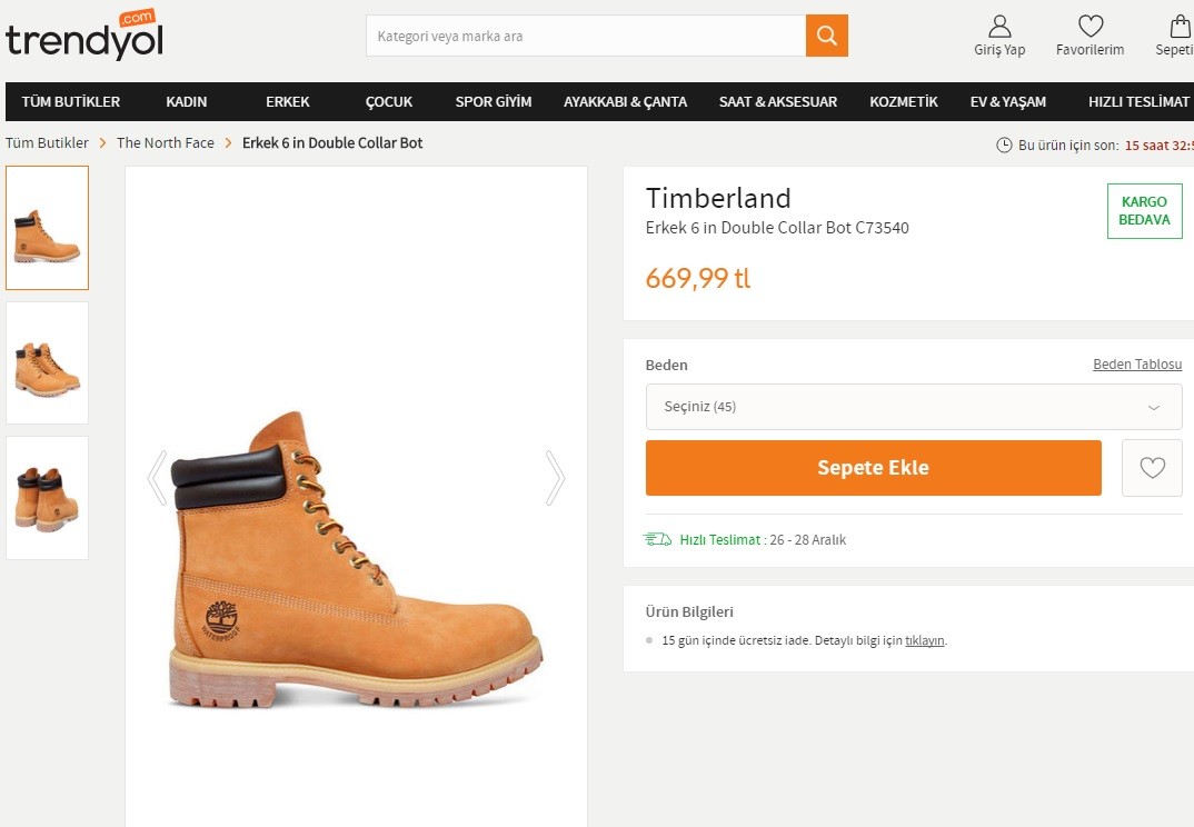 Timberland Waterproof / Tarcin