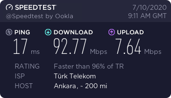 Milleni upload hızı 5 mbit olarak güncellendi.