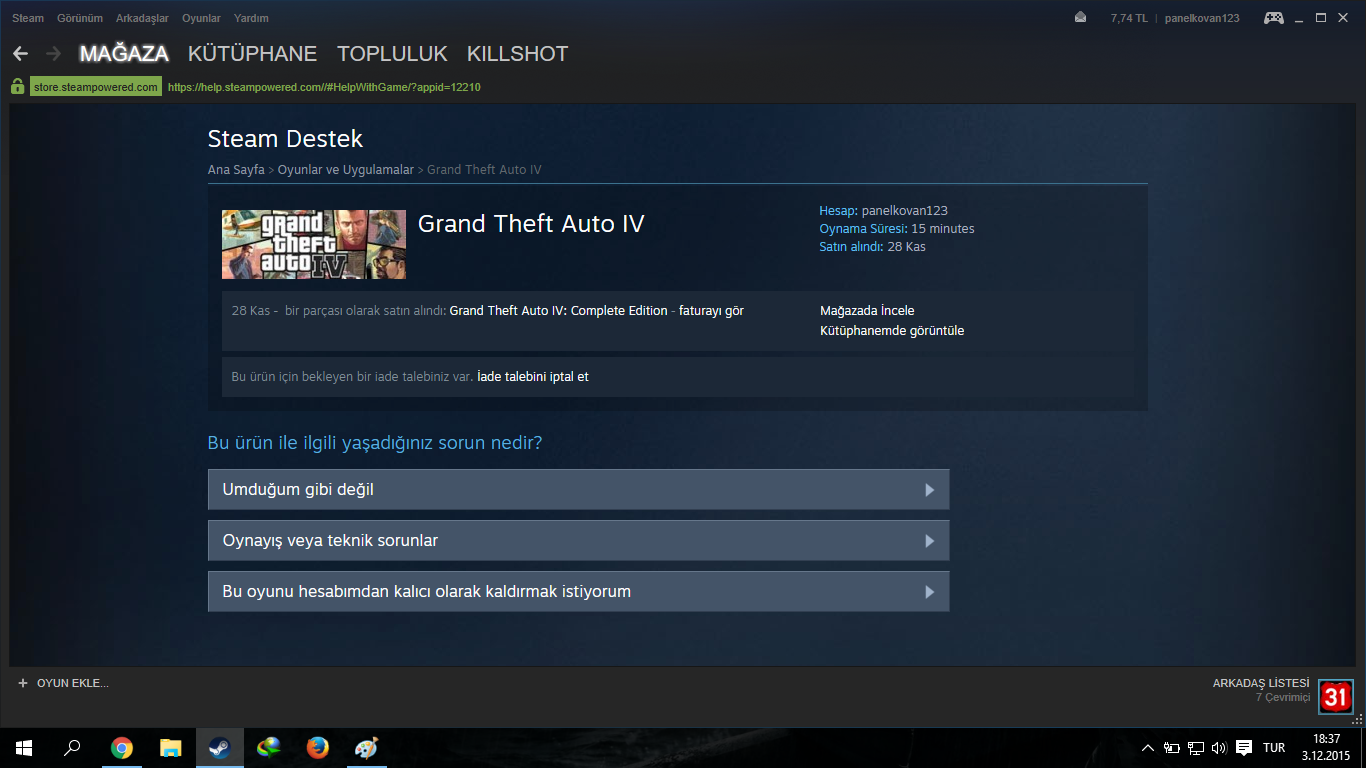  STEAM KÜTÜPHANEDEN OYUN SİLİNDİ!!!