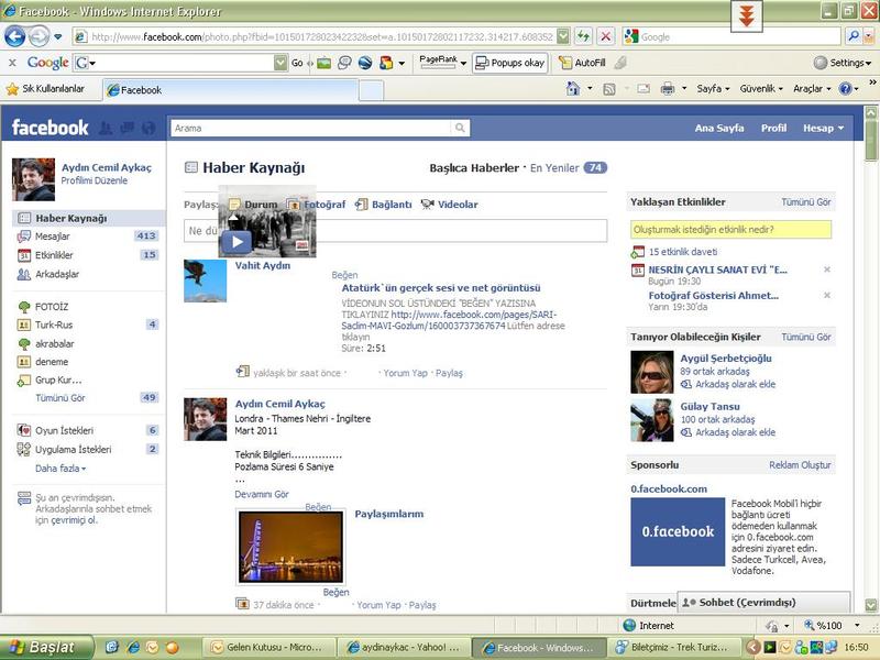  Facebook Sayfa Görünümü - Acil Yardım