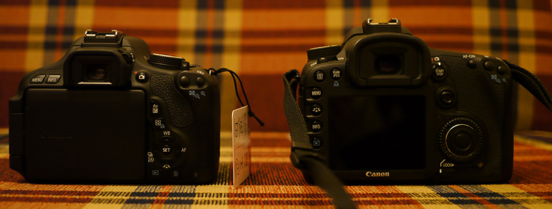  Canon 7D vs Canon 600D vs Panasonic GH1(2) fotoğraflı boyut karşılarştırması