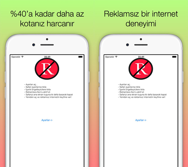 iOS için yerli geliştiriciden yeni reklam engelleme uygulaması: Reklamlara Son