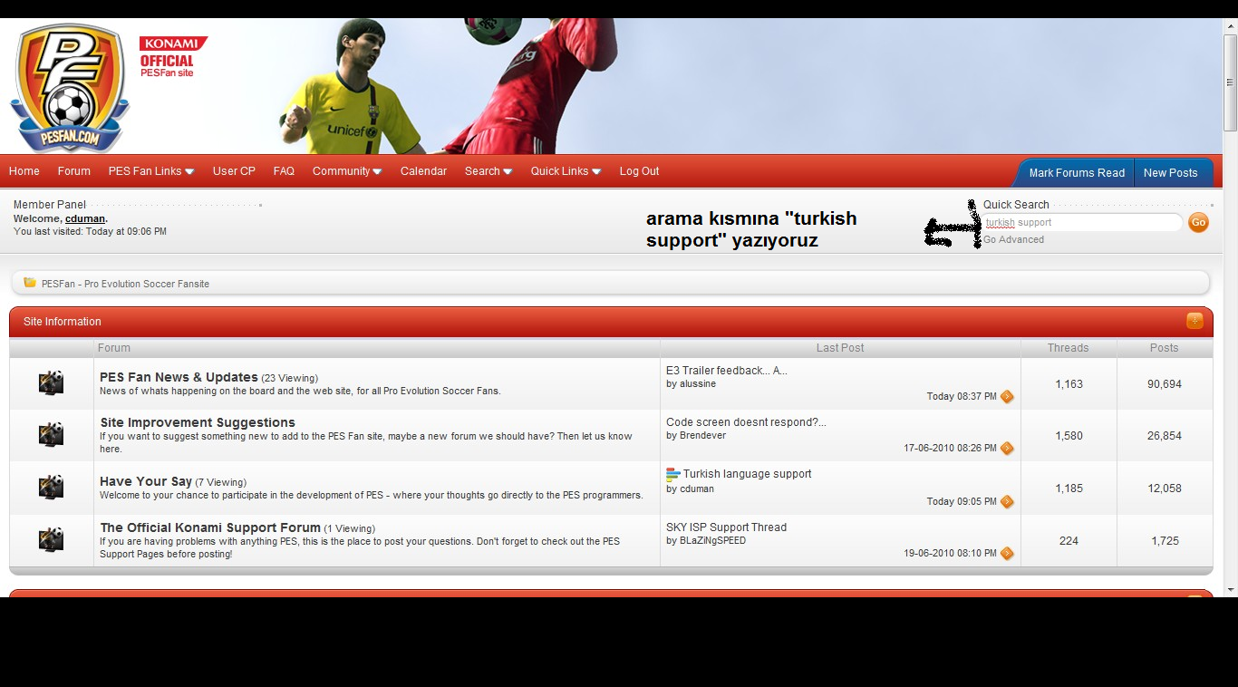  Türkçe Pes2011 için oylama