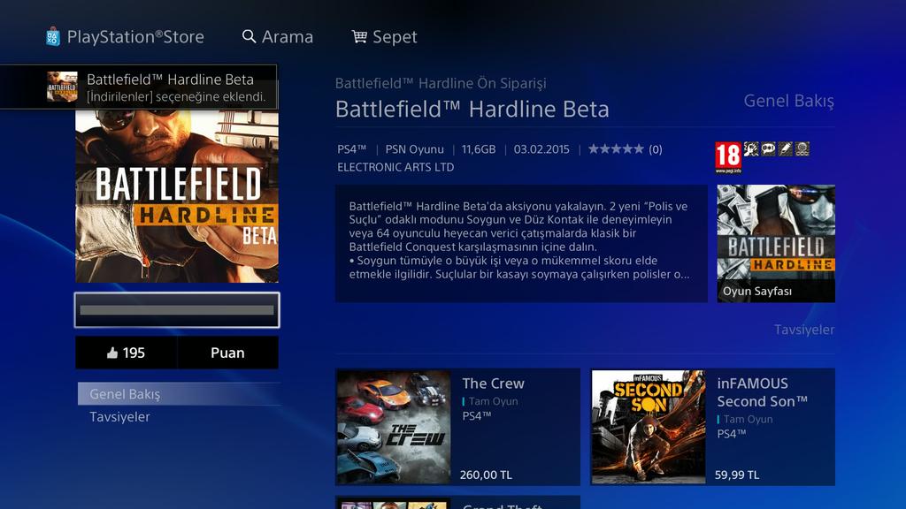  BATTLEFIELD: HARDLINE  (PS4 ANA KONU)  21 Ekim 2014