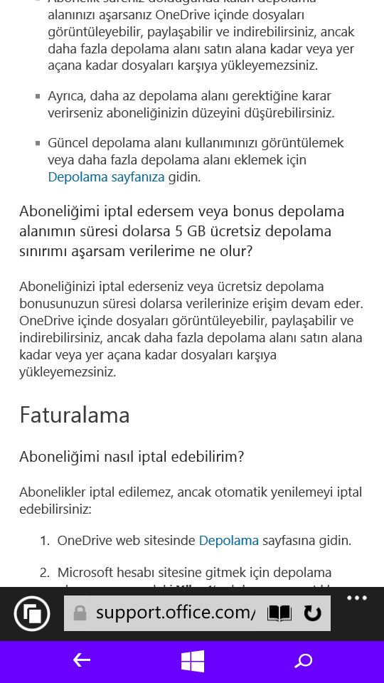 Ücretsiz OneDrive alanı 5GB seviyesine iniyor