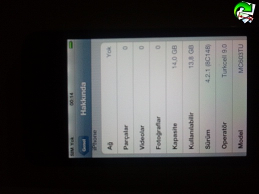  ŞOK ŞOK ŞOK BU FİYATA İPHONE 4 16GB VODAFONE 23.11.2010 FATURALI YOOOK 1630 TL..
