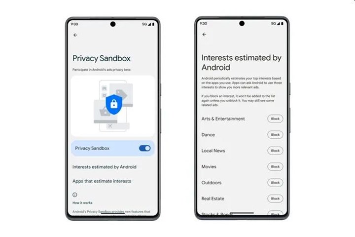 Google, kullanıcı gizliliği için Android 13'te Privacy Sandbox'ı test etmeye başladı