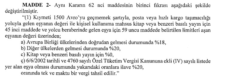 22 Euro sınırı kaldırıldı, tüm yurt dışı alışverişlerden vergi alınacak!