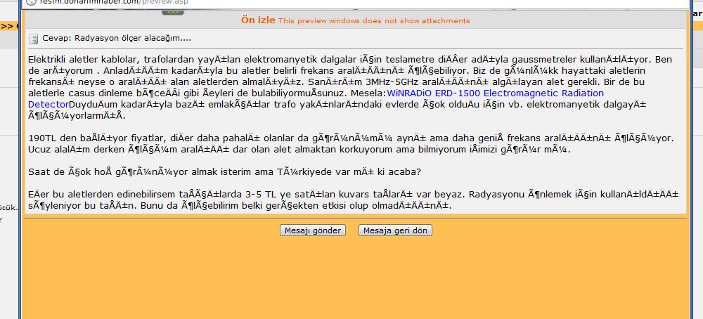  Windows Vista Forumda Turkce Karakterli Mesaj Gonderemiyorum