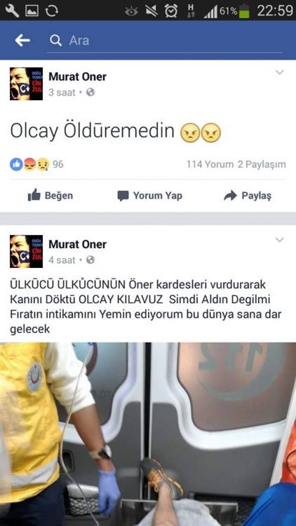  Boksör Öner Kardeşlere Silahlı Saldırı! Olcay Kılavuzun Vurdurduğu İddaa Ediliyor
