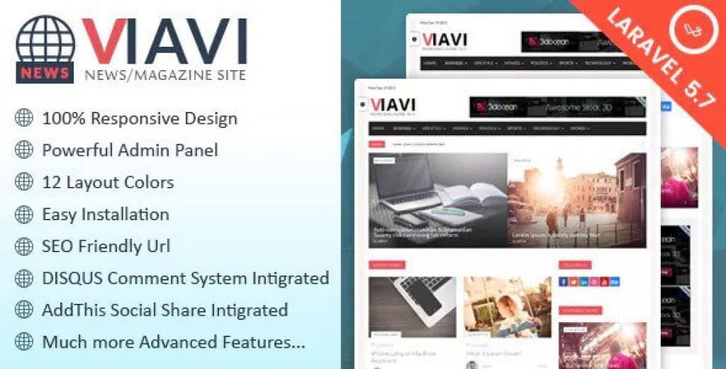 Viavi v1.0.3 – News, Magazine, Blog Scripti