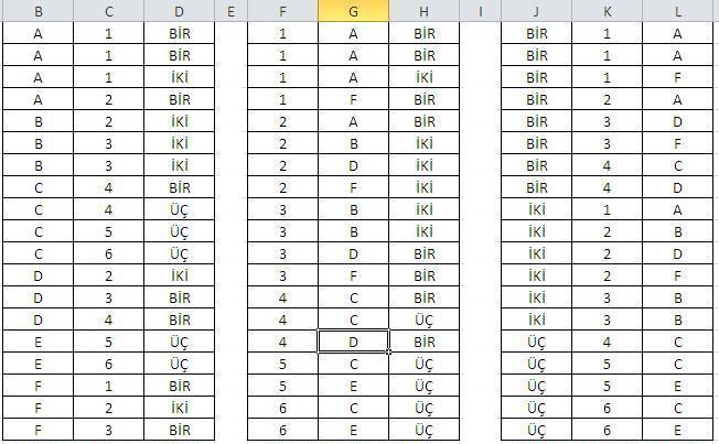  Excel de çoklu sutun düzenlemede sorun ACİL DESTEK LÜTFEN