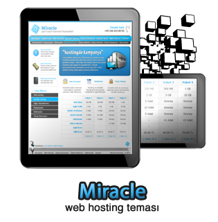  Miracle • Web Hosting Teması [İletişim, Ödeme Bildirimi ve Sipariş Formu Entegreli!]