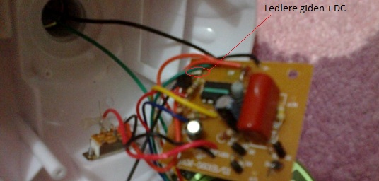  Bu led devresinde voltajı belirleyen eleman hangisidir?