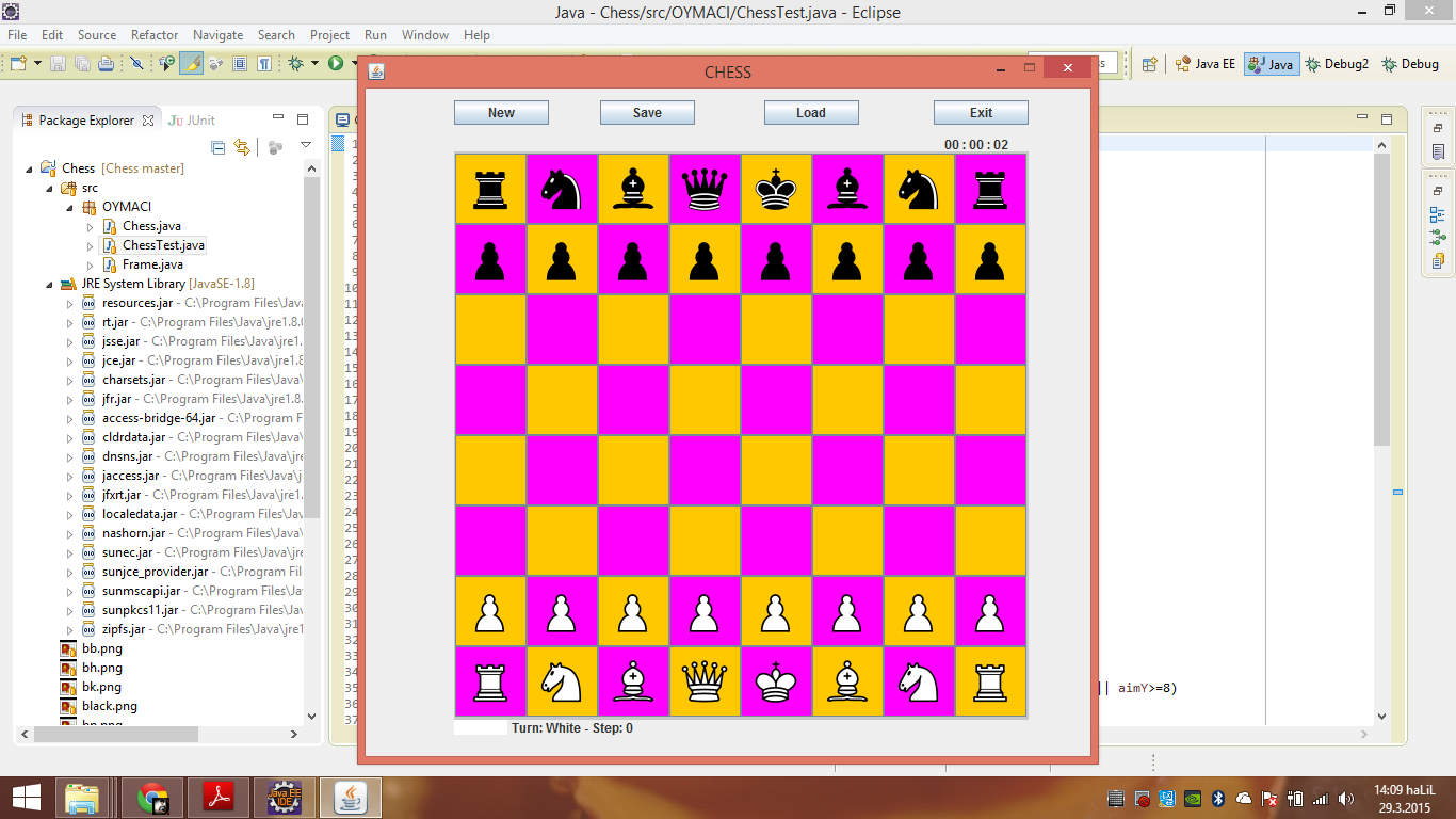 java chess program source code