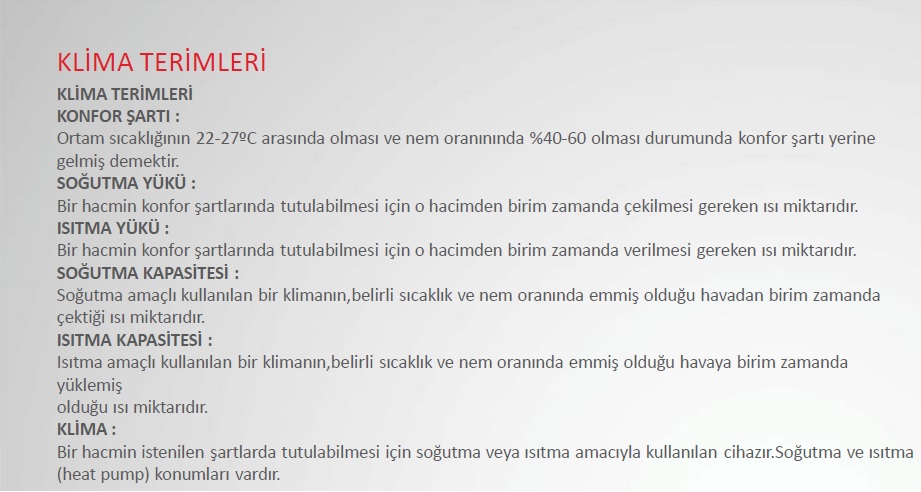  Klima Genel Sohbet Konusu- Tavsiye İsteyenler İçin Bilgi İçerir