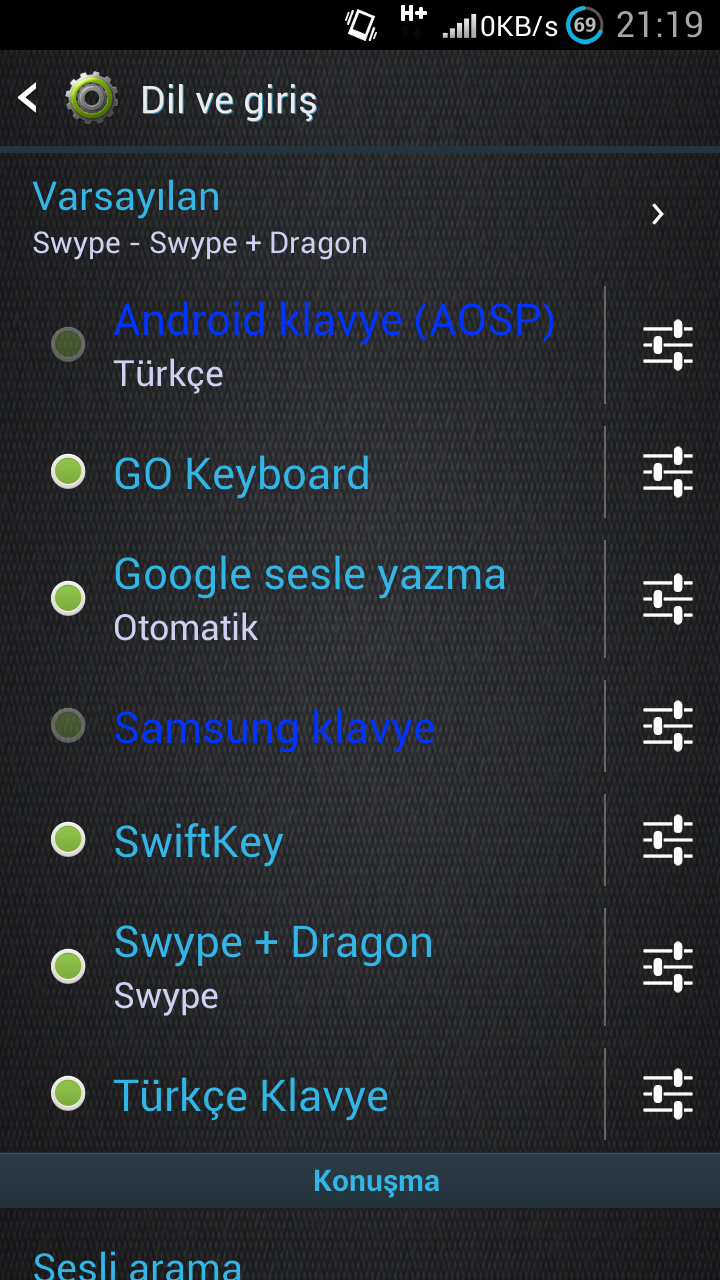 Android  klavye oneriniz