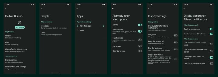 Android 15, Rahatsız Etme modunda daha fazla özelleştirme sunacak
