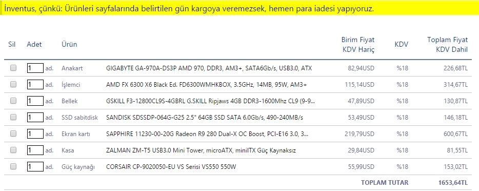  1600 TL'ye bütçeli oyun bilgisayarı önerisi