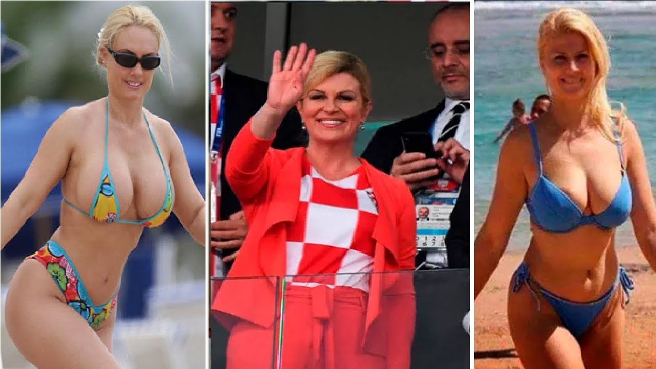Хорватский президент в купальнике