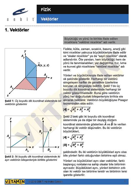  Kuvvet ve Hareket Pdfleri