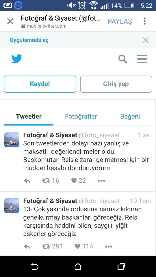  Darbe: 5 gün önce AKcı'nın Twitterdan yazdığı 10 TEMMUZ