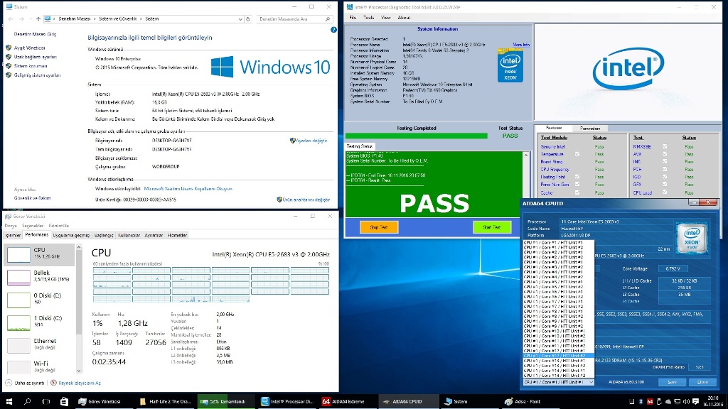Bedavaya > Xeon E5 2683v3 > 7700K-5820K-5930K-6800K-6850K-6900K-5960-6950X-1800X den güçlü