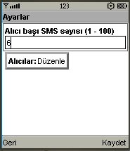  F-Grup SMS v1.0 toplu SMS gönderim programı