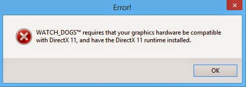  Watch Dogs DirectX 10 destekli Ekran Kartı ile Oynayın (DirectX 11 sorunu için çözüm)
