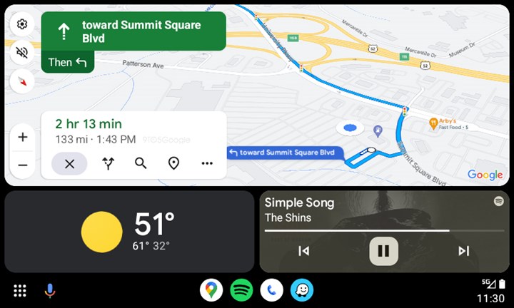 Google Haritalar, Android Auto için yeni renklerle güncellendi