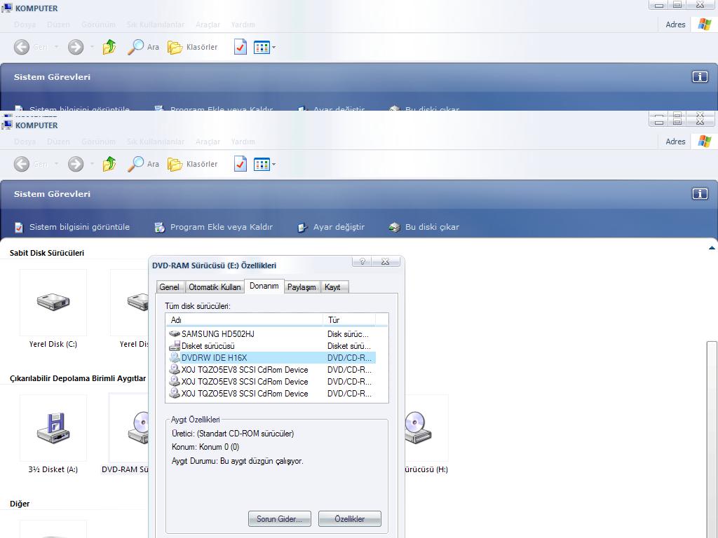  DVD-RW sorunu.