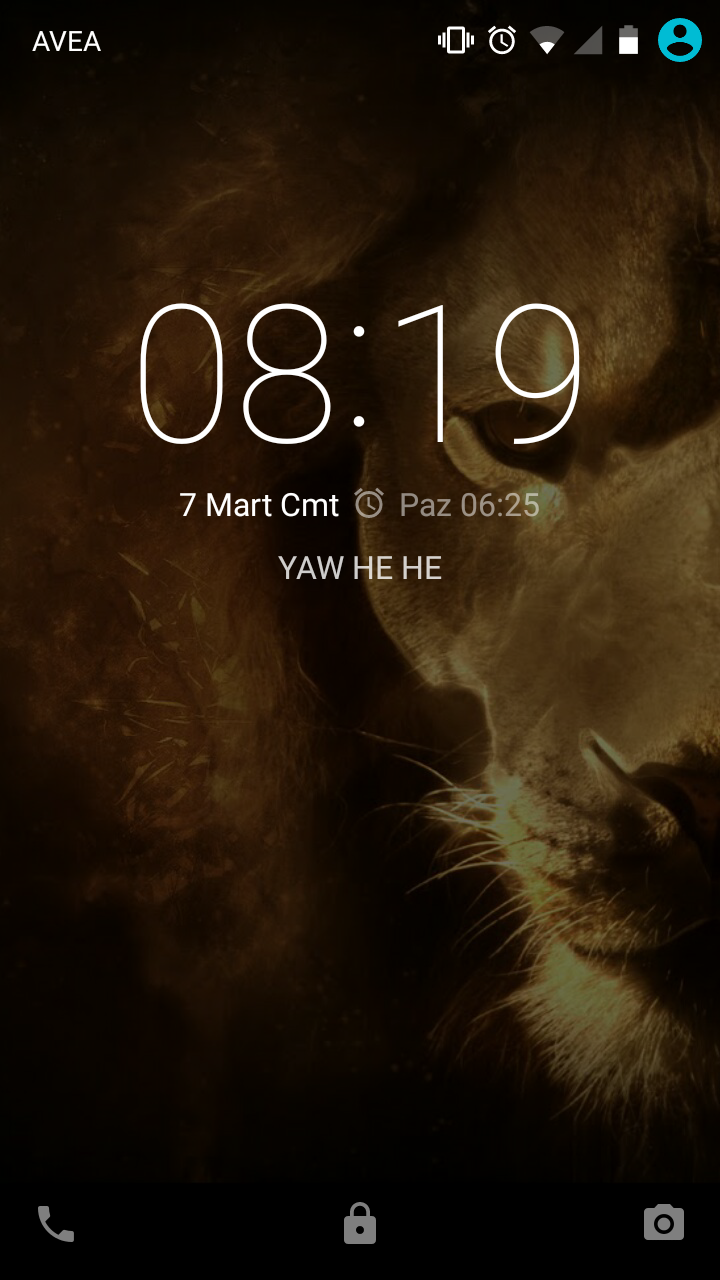  Telefon Lockscreen SS Paylaşımı