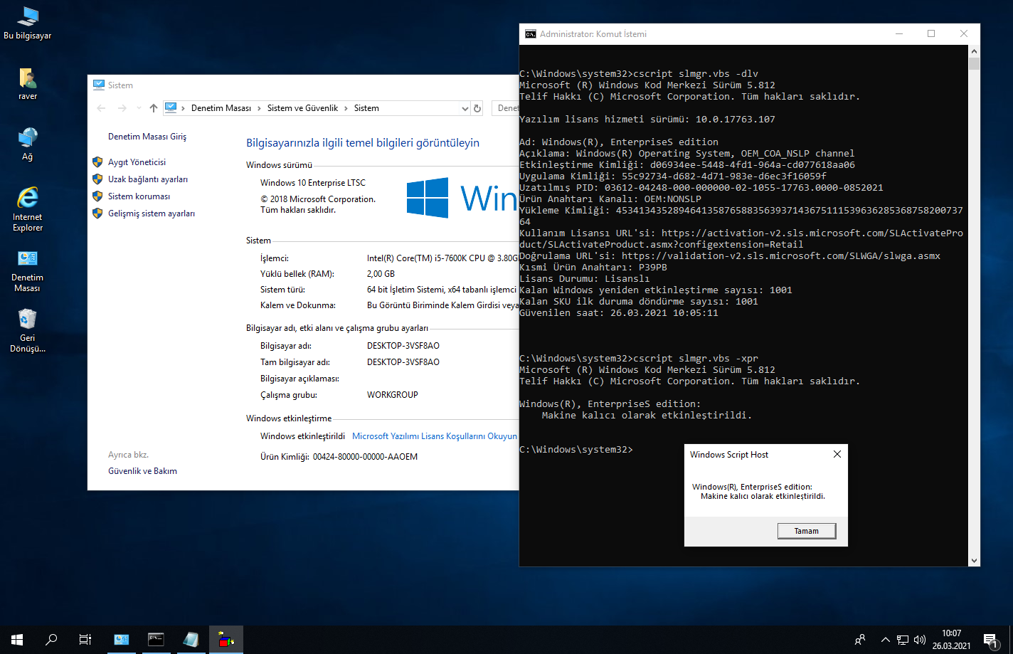 Windows 10 LTSB & LTSC sürümü (Performans için)