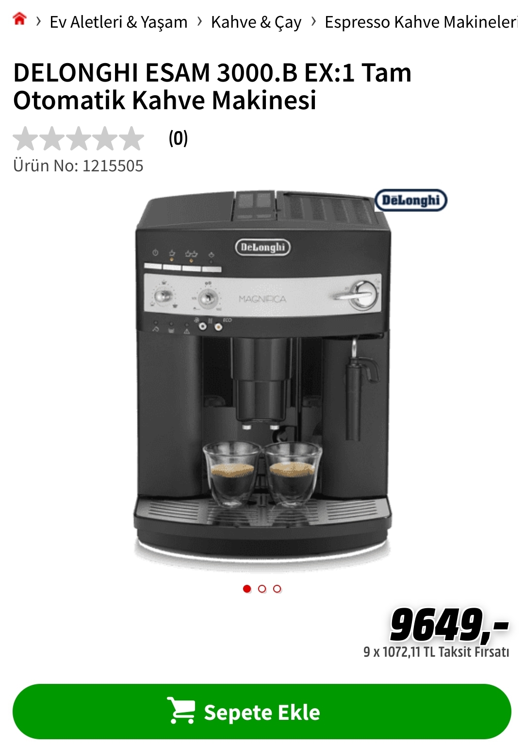 Delonghi 3000 hotsell