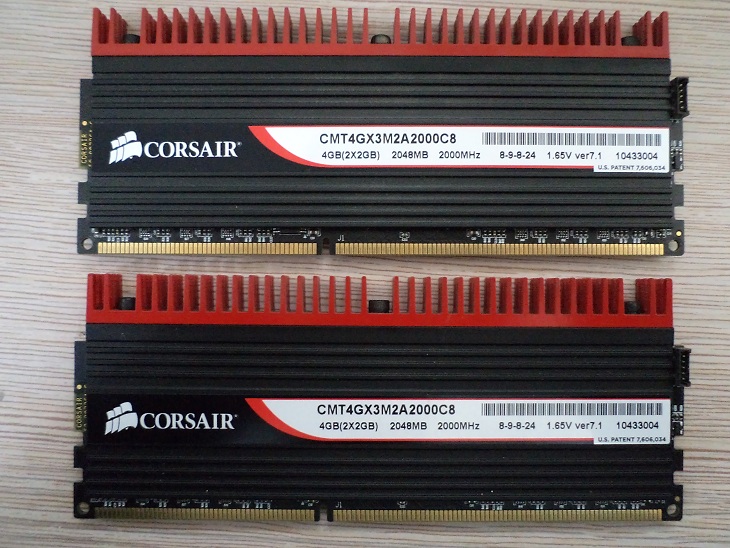  _İNDİRİM_ CORSAIR Dominator  2*2gb DDR3 2000mhz