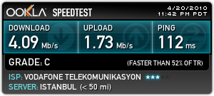  3G MOBİL MODEM HIZ TESTLERİ << ANA BAŞLIK