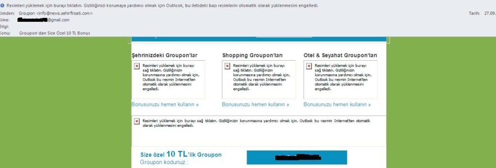  Groupon'dan Size Özel 10 TL Bonus