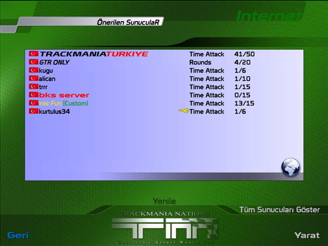  ### Trackmania Nations Oyuncuları Buraya ###