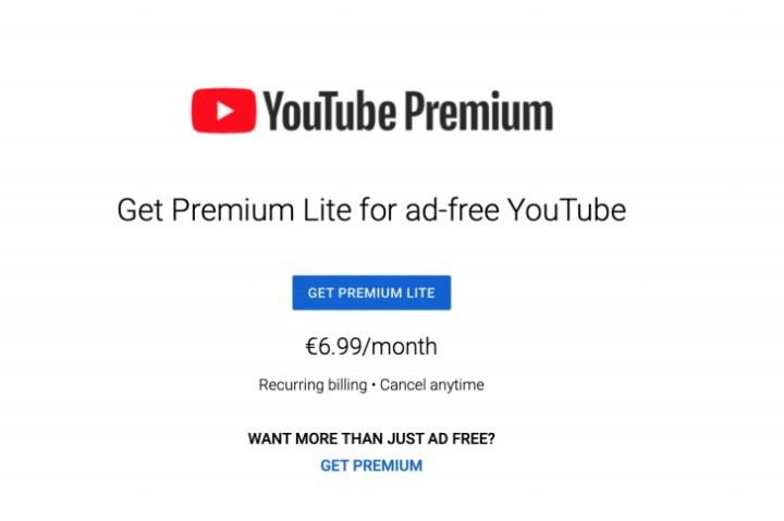 YouTube Premium Lite geliyor