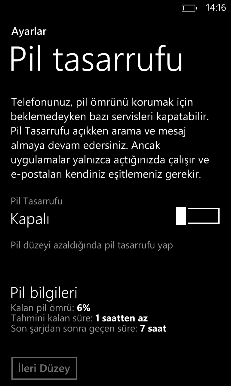  Lumia 925 şarj süresi.