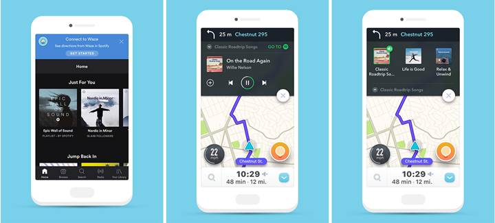 Waze ve Spotify güçlerini birleştirdi